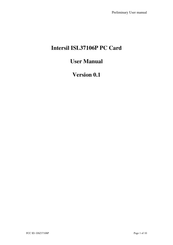 Intersil ISL37106P User Manual