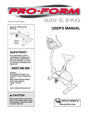 Pro-Form PFEVEX17010 User Manual