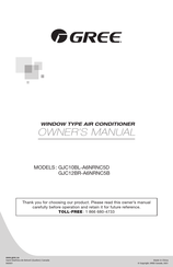 Gree GJC12BR-A6NRNC5B Owner's Manual