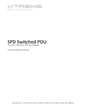 Xtreme Power Conversion SPD-1615 User & Installation Manual