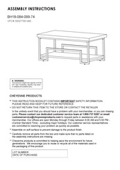 Cheyenne Products BH18-084-099-74 Assembly Instructions Manual