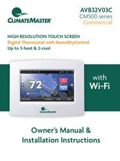 ClimateMaster AVB32V03C Owner's Manual & Installation Instructions
