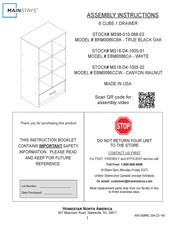 Homestar Mainstays EBM0086CCW Assembly Instructions Manual