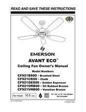 Emerson CF921GES00 Owner's Manual