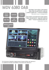 Trevi MDV 6380 DAB Instruction Manual