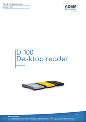 AXEM Technology D-10 Series User Manual