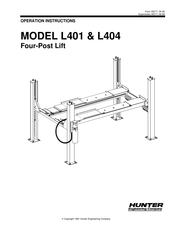 Hunter L401 Operation Instructions Manual