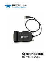 Teledyne Lecroy USB2-GPIB Operator's Manual