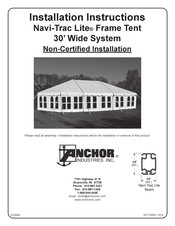 Anchor Navi-Trac Lite Installation Instructions Manual