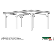 Tuindeco Platdak Oslo XL 42.7905 Assembly Instructions Manual