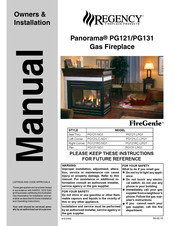 Regency Panorama PG121-LPG1 Owners & Installation Manual