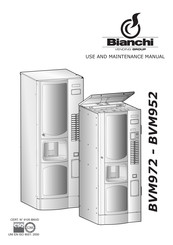 BIANCHI VENDING BVM972 Use And Maintenance Manual