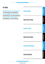Bpt IT/300 Instructions Manual