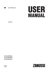 Zanussi ZCG43000BA User Manual