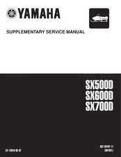 Yamaha SX600D Supplementary Service Manual