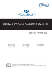 Kaysun KFC-CI-4T-300D Installation & Owner's Manual