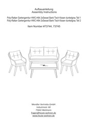 heute wohnen 73745 Assembly Instructions Manual