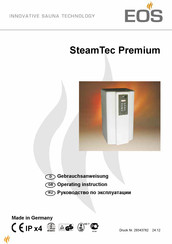 Eos SteamTec Premium Operating	 Instruction