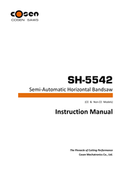 Cosen SH-5542 Instruction Manual