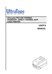 UltraTape UltraLabel PRO-600 User Manual