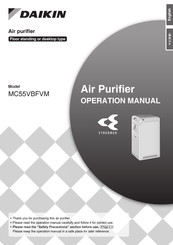 Daikin MC55VBFVM Operation Manual