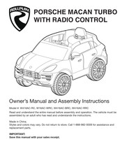 Rollplay W416AC-RRC Owner's Manual And Assembly Instructions
