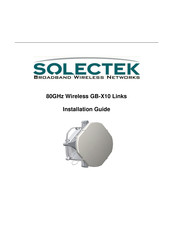 Solectek GB-X10 Installation Manual