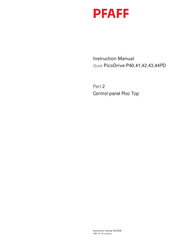 Pfaff PicoDrive P44PD Instruction Manual
