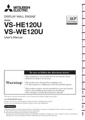 Mitsubishi Electric VS-WE120U User Manual