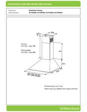ROBINHOOD RCT900SS Installation And Operating Instructions Manual
