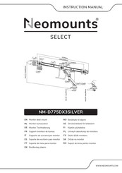 NeoMounts SELECT NM-D775DX3SILVER Instruction Manual