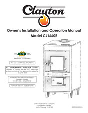 United States Stove Clayton CL1660E Owner's Installation And Operation Manual