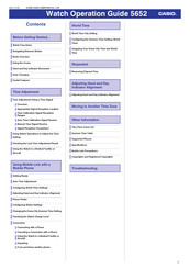 Casio 5652 Operation Manual
