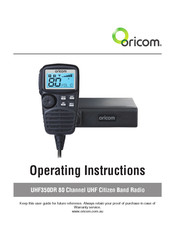 Oricom UHF350DR Operating Instructions Manual