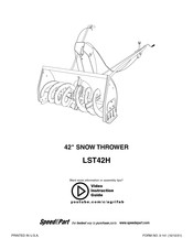 SpeedEPart LST42H Manual