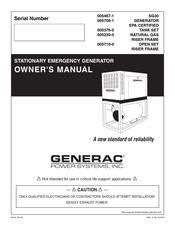 Generac Power Systems 005230-0 Owner's Manual
