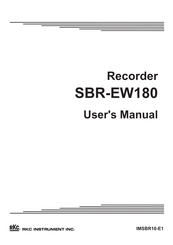 RKC INSTRUMENT SBR-EW180 User Manual
