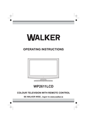Walker WP2611LCD Operating Instructions Manual