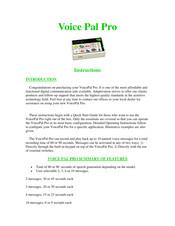 Adaptivation Voice Pal Pro Instructions Manual