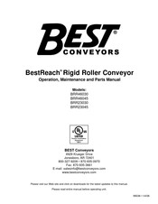 Best BestReach BRR23045 Operation, Maintenance And Parts Manual