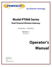 PEMTECH PT800 Series Operator's Manual