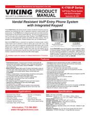 Viking K-1700-IP Series Product Manual
