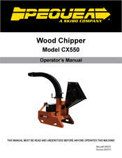 Skibo PEQUEA CX550 Operator's Manual