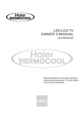 Haier Thermocool LE43K6500A Owner's Manual