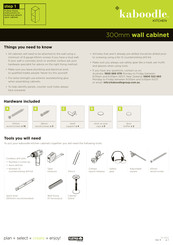 Kaboodle 300mm wall cabinet Quick Start Manual