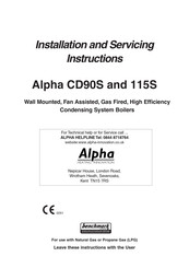 Alpha 115S Design, Installation And Servicing Instructions