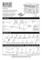 Home Styles Bermuda 88 5542 942 Assembly Instruction Manual