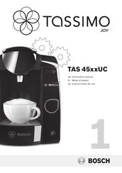 Bosch Tassimo JOY TAS 45 UC Series Instruction Manual