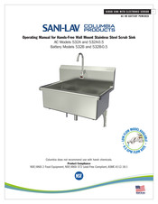 Sani-Lav 532A-0.5 Operating Manual