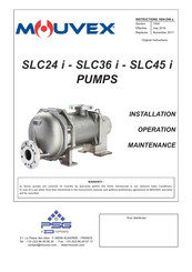 Mouvex SLC24 i Installation Operation & Maintenance